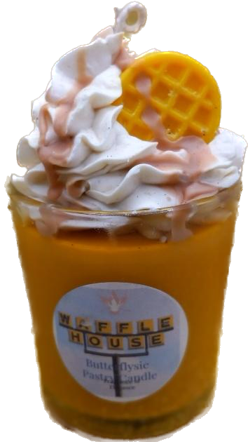 Waffle Syrup Pastry Dessert Candle inspired by the Waffle House