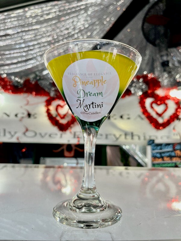 Pineapple Dream Martini Candle