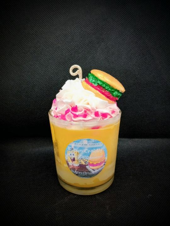 Krabby Patty Bacon Hamburger Candle