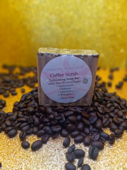 Coffee scrub Soap bar - Fragrance of Elegance