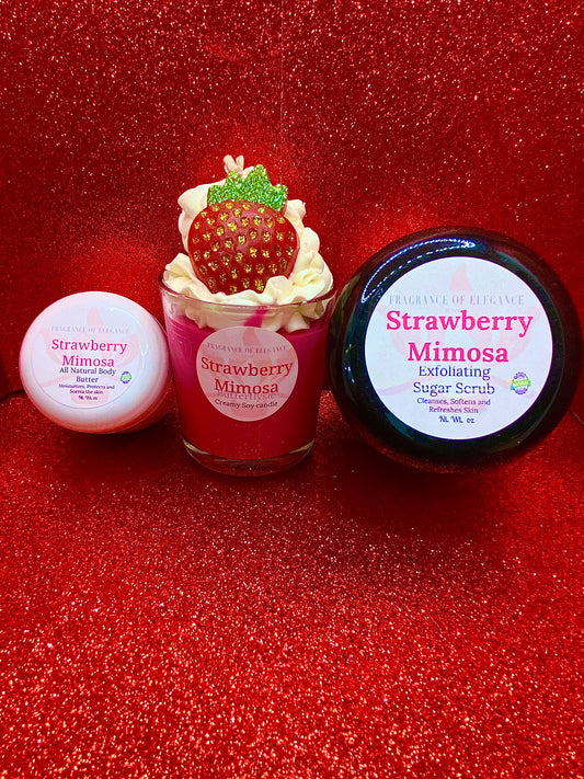 Strawberry Mimosa gift set