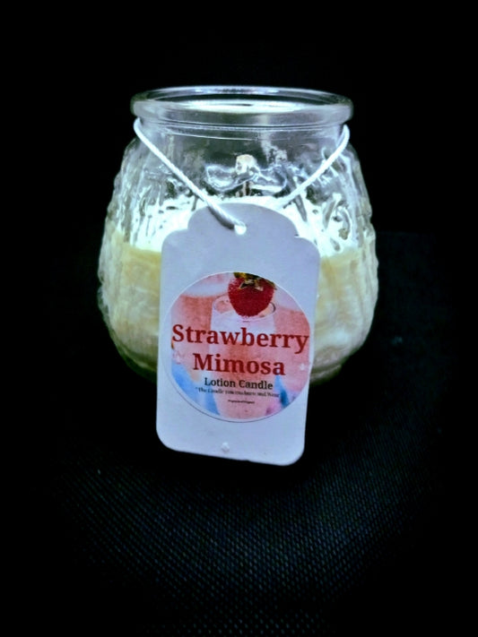 Strawberry mimosas lotion candle