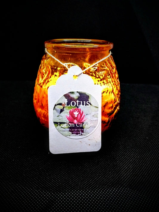 Lotus lotion candle